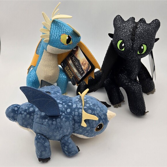 How To Train Your Dragon Plush Set 2025 Toothless Nadder Gronckle 3 Pack New - Picture 4 of 7